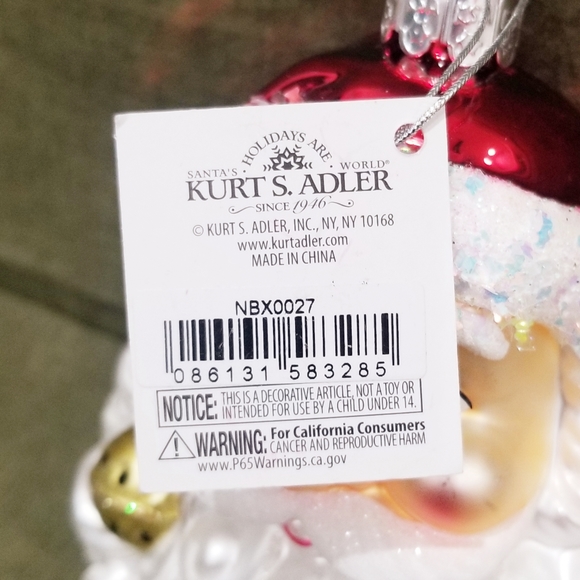 NWT, Kurt S. Adler Santa Ornament - Picture 9 of 9